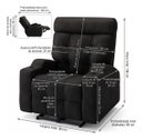 Ver imagem 2 de Poltrona Reclinável Automática Atlanta Elétrica Preto Facto Bivolt USB -Larbelle