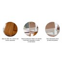 Ver imagem 4 de Mesa para Sala de Jantar Agata 130 x 80 cm com Tampo MDF/Vidro Cimol Nature/Off White 3