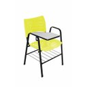 Ver imagem 1 de Cadeira Iso com Braço Linha Polipropileno Iso Universitária Cor:Amarelo