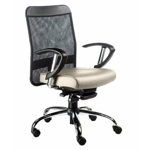 Poltrona Diretor com Braços Linha Tela Mesh Cor:Preto