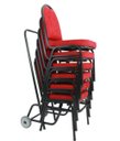 Ver imagem 1 de Kit 6 Cadeiras Empilháveis para Auditórios Linha Hotel Cor:Vermelho