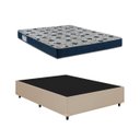 Ver imagem 1 de Cama Box Casal Iso 60 Espuma D28 138x188 Bege - Ortobom