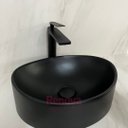 Ver imagem 3 de Torneira Monocomando Bica Alta Preto Fosco Luxo Banheiro Lavabo Inovartte In39