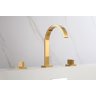 Torneira Misturador Duplo Comando Quadrada Dourado Gold Luxo para Banheiro Lavabo Inovartte In31 - 4