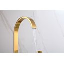 Ver imagem 5 de Torneira Misturador Duplo Comando Quadrada Dourado Gold Luxo para Banheiro Lavabo Inovartte In31