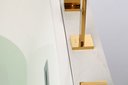 Ver imagem 6 de Torneira Misturador Duplo Comando Quadrada Dourado Gold Luxo para Banheiro Lavabo Inovartte In31