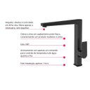 Ver imagem 6 de Torneira Monocomando Preto Fosco Slim Cozinha Ilha Área Gourmet Área Festa Inovartte In41