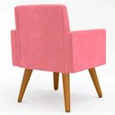 Ver imagem 3 de Poltrona Nina Suede Rosa - Borsuk