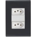 Ver imagem 1 de Cj Duas Tomadas Dupla 10a Liz Grafite Tramontina Completo Pronto Tramontina