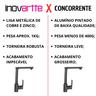 Torneira Monocomando Preto Fosco Slim Cozinha Ilha Área Gourmet Área Festa Inovartte In43 - 2