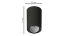 Ver imagem 2 de Plafon Tower Redondo Face Plana MR16 Preto - SaveEnergy