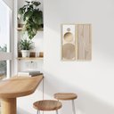 Ver imagem 2 de Kit 2 Quadros Decorativos Geométrico Minimalista Quarto Sala