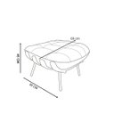 Ver imagem 4 de Poltrona Costela G2home + Puff Linho e Costela Multilaminada:cinza