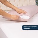 Ver imagem 2 de Fronhas para Travesseiro de Corpo Slim 1,50m X 50cm 2 Unidades - Rose