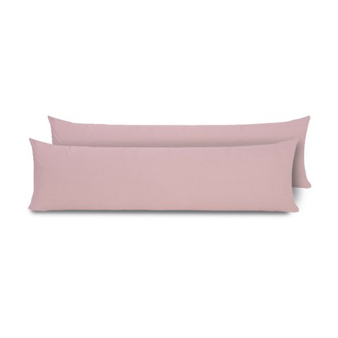 Fronhas para Travesseiro de Corpo Slim 1,50m X 50cm 2 Unidades - Rose