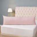 Ver imagem 4 de Fronhas para Travesseiro de Corpo Slim 1,50m X 50cm 2 Unidades - Rose
