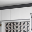 Ver imagem 3 de Balcão Gabinete 120cm 2 Portas e Armário Aéreo Branco