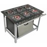Fogão 6 Bocas Alta Pressão 40x40 Pf.65 Forno Metalmaq 6bap M19 - 1