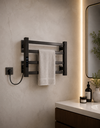 Ver imagem 4 de Toalheiro Elétrico Térmico Aquecido 30x 45 Preto 110V