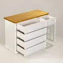Ver imagem 5 de Cômoda Infantil Encanto 5 Gavetas com Porta de Vidro