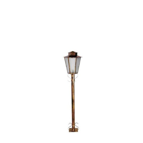 Luminária Poste Jardim Colonial Sextavado P5 Ouro velho