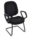 Ver imagem 1 de Poltrona Diretor com Braços Base Fixa em S Linha Classic Cor:Preto