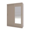 Ver imagem 2 de Guarda-Roupa 2 Portas com Espelho Araçá CabeCasa MadeiraOriginals Cinza/Fendi