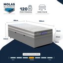 Ver imagem 4 de Cama Box Baú com Colchão Gazin de Molas Ensacadas One Face Air Up Solteiro 88cm
