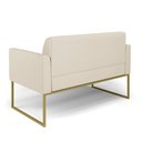 Ver imagem 5 de Sofá Namoradeira e Poltrona Marisa Industrial Dourado Sintético D03 - D’Rossi