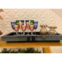 Ver imagem 2 de Bandeja Decorativa Preta Vidro Decoração Luxo 40x25