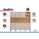 Ver imagem 7 de Cozinha Compacta Austin 7 Portas 2 Gavetas Jequitiba Linea