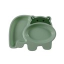 Ver imagem 4 de Kit Refeição Infantil Prato Talheres Tijelinha Criança Bebê Papinha Verde