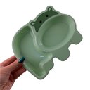 Ver imagem 5 de Kit Refeição Infantil Prato Talheres Tijelinha Criança Bebê Papinha Verde