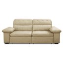 Ver imagem 3 de Sofa Retratil Reclinavel 2 Lugares 2,70m Crystal Veludo Bege Lansofbr Lansof Brasil