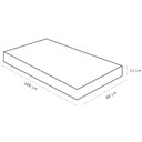 Ver imagem 4 de Colchão Solteiro 88x188x12 Espuma D23 Liso Light Branco Cinza - Ortobom