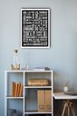 Ver imagem 1 de Quadro Decorativo Gírias São Paulo Preto e Branco - 70x50cm:moldura Branca