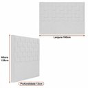 Ver imagem 3 de Cabeceira para Cama Box Queen 160cm Arquelis Facto Off White - Sallar Home