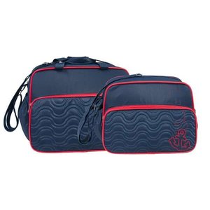 Conjunto de Bolsa Maternidade Marinheiro Azul Marinho
