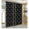 Adesivo Papel de Parede Lavável Floral Preto Texturizado Janela Vidro 2mx61cm Auto Colante Quarto Sa - 2