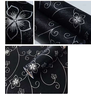Adesivo Papel de Parede Lavável Floral Preto Texturizado Janela Vidro 2mx61cm Auto Colante Quarto Sa - 3