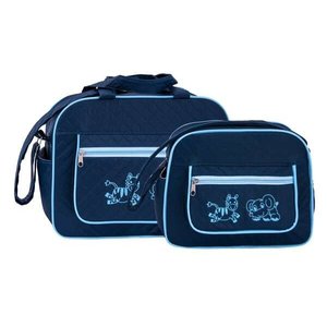 Conjunto de Bolsa Maternidade Dijon Safari Marinho