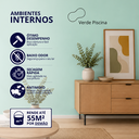 Ver imagem 2 de Tinta Acrílica Econômica Fosca Cor Verde Piscina 3,6L Durín Baixo Odor Antimofo