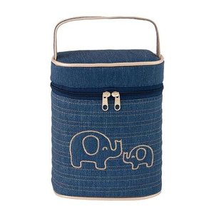 Frasqueira Nécessaire Milão Elefante Matelassê Marinho