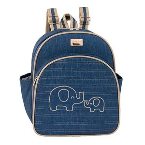 Mochila Maternidade Milão Elefante Matelassê Marinho