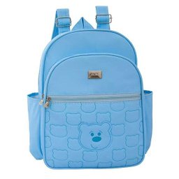 Mochila Maternidade Grande Prada Urso Azul Bebê - 1