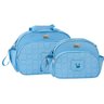 Conjunto de Bolsa Maternidade Prada Urso Azul Bebê - 1