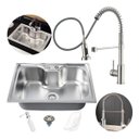 Ver imagem 1 de Kit Cuba Cozinha Gourmet Aço Inox Acessorios 50x40 e Torneira Extensível Brinovar