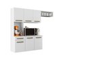 Ver imagem 1 de Cozinha Compacta Carol com Balcão - Branco - Aramóveis