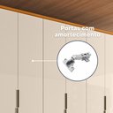 Ver mais imagens de Guarda-Roupa Casal 6 Portas 4 Gaveta 100% MDF 2 Portas com Espelho e Pés Matisse