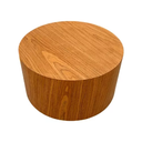 Ver imagem 1 de Mesa de Centro Cone Redonda Cilíndrica 90 Cm Base Madeira Freijó Tampo Freijó Linn Design Decor